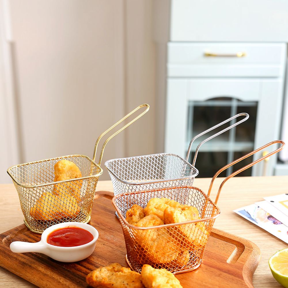 Food Snacks Catering - Panier à frites décoratif mini carré,