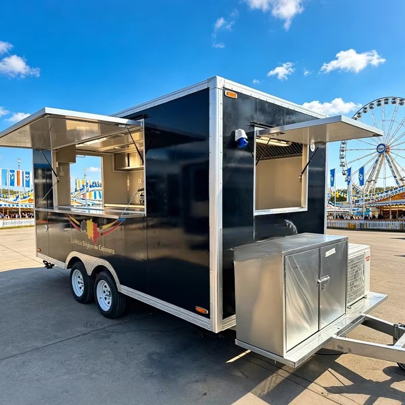 Food Snacks Catering - Remorque alimentaire commerciale entièrement équipée, cuisine