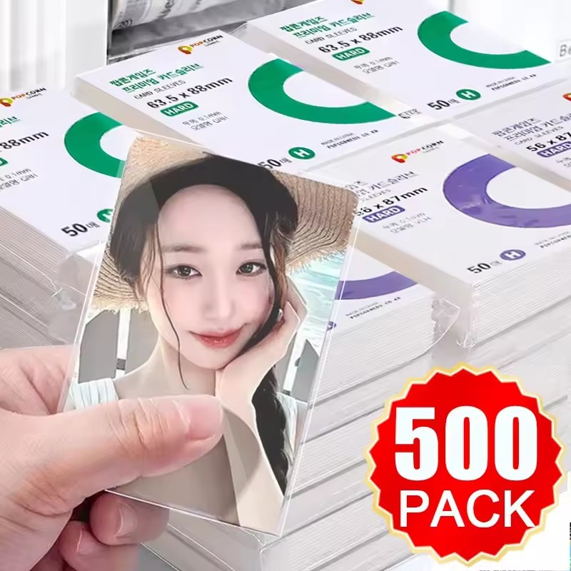 Popcorn - 500 Pochettes de protection pour cartes