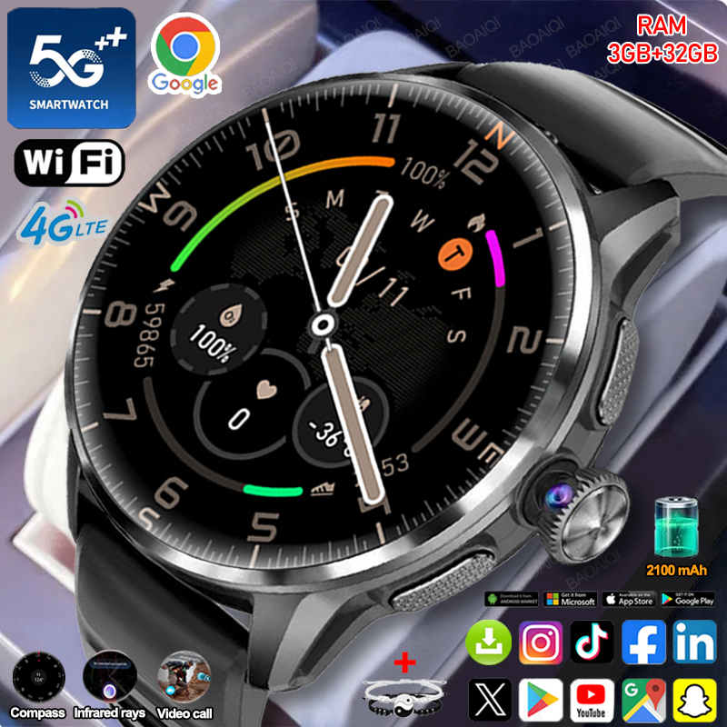 Montre connectée 5G/4G avec éc - Seaweed Snack avis et prix